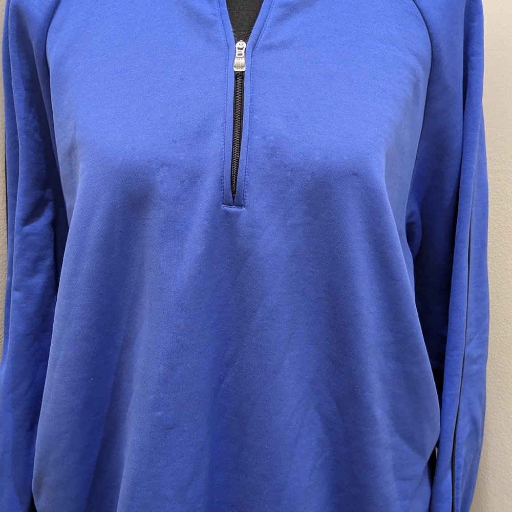 Adidas Blue Quarter-Zip Sweatshirt